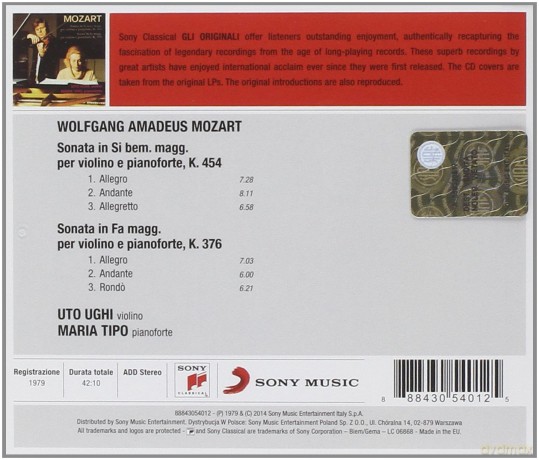 Uto Ughi: Mozart: Sonate [CD]