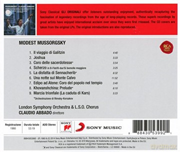 Claudio Abbado: Mussorgsky: Symphonic Works (Remastered) [CD]