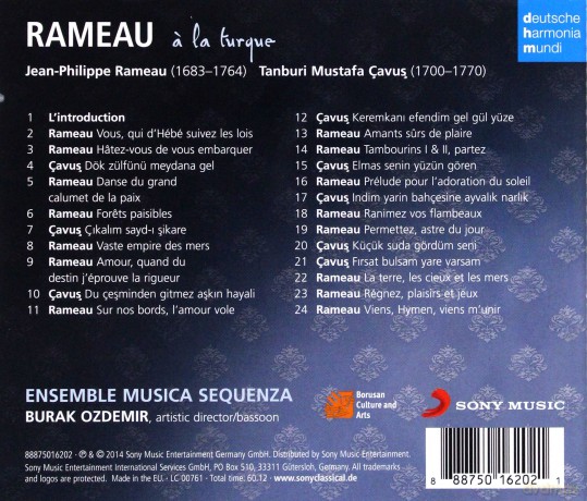 Musica Sequenza: Rameau a la turque [CD]