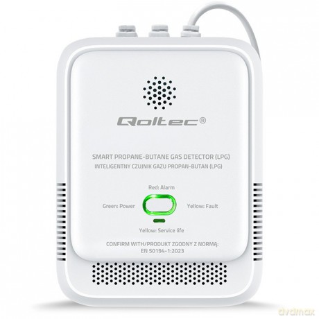 Czujnik wycieku gazu Propan-Butan | detektor LPG | alarm 85dB | LED