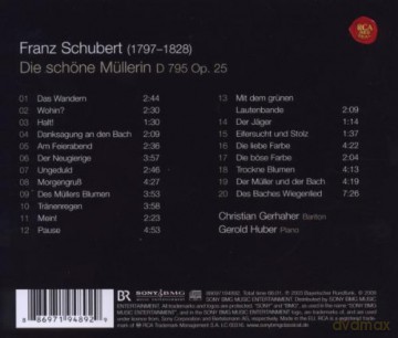 Christian Gerhaher: Schubert: Die schone Mullerin, D 795 [CD]