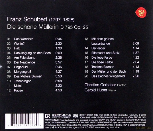 Christian Gerhaher: Schubert: Die schone Mullerin, D 795 [CD]