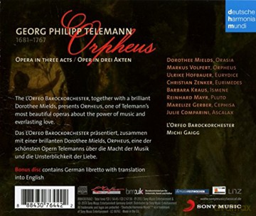 L'Orfeo Barockorchester: Telemann: Orpheus [3CD]