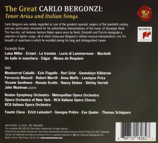 Carlo Bergonzi: The Great Bergonzi [2CD]