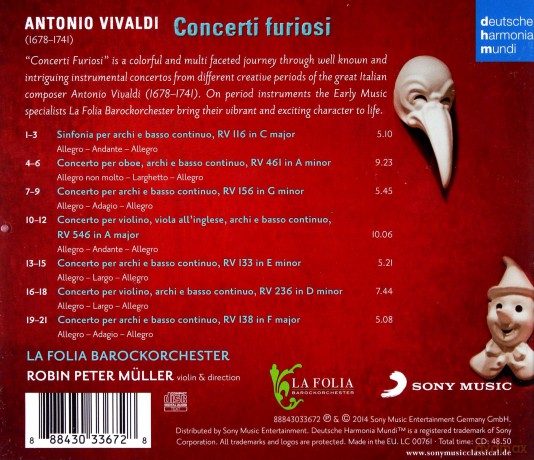 La Folia Barockorchester: Vivaldi: Concerti Furiosi [CD]