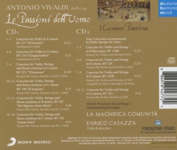 Enrico Casazza: Vivaldi: Le Passioni dell'Uomo - Violin Concertos [2CD]