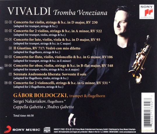 Gabor Boldoczki: Vivaldi: Tromba Veneziana [CD]