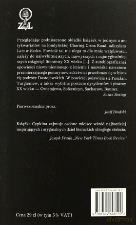 Lato w Baden - Cypkin Leonid [KSIĄŻKA]