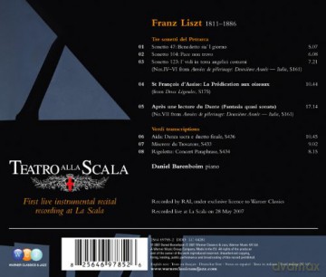 Daniel Barenboim: Lisz: Omaggio All\'itala-Live At [CD]