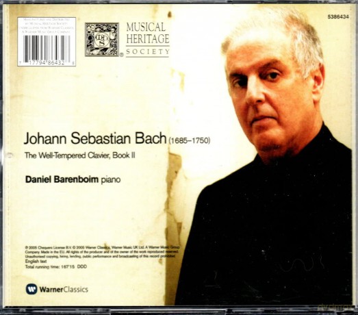 Daniel Barenboim: Bach: Wohltemperierte Klavier2 [3CD]