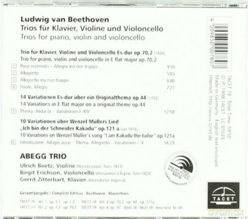 Abegg Trio: Beethoven Klaviertrios vol. 3 [CD]