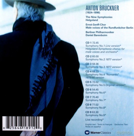 Daniel Barenboim/Bpo: Bruckner: 9 Symphonies [9CD]