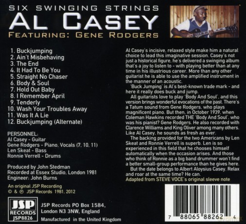 Al Casey: Six Swinging Strings He Played With The [CD]
