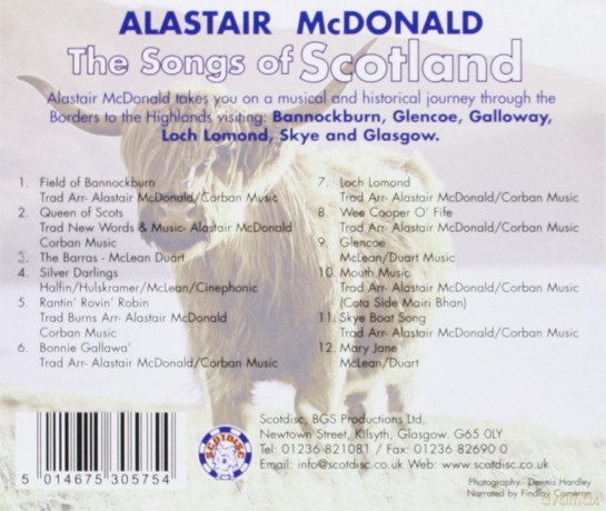 Alastair Mcdonald: Songs Of Scotland [CD]
