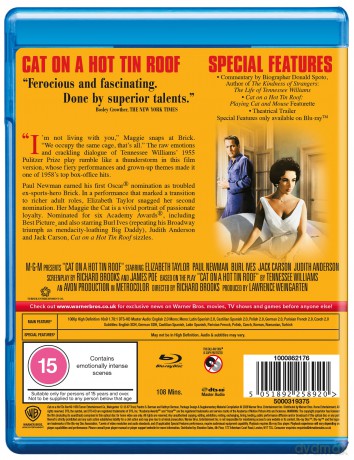 Cat On A Hot Tin Roof [Blu-Ray]