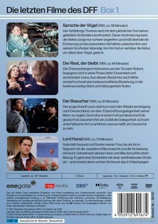 Die letzten Filme des DFF - Box 1 [2DVD]