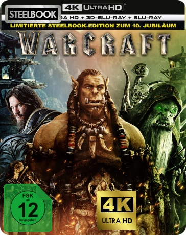 Warcraft: The Beginning (Warcraft: Początek) (steelbook) [Blu-Ray 4K]+[Blu-Ray 3D]+[Blu-Ray]