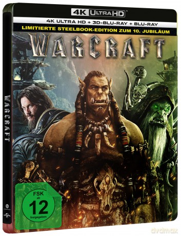 Warcraft: The Beginning (Warcraft: Początek) (steelbook) [Blu-Ray 4K]+[Blu-Ray 3D]+[Blu-Ray]