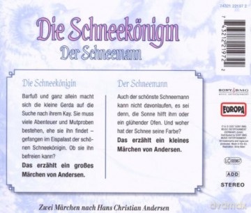 Andersen Hans Christian: Die Schneekoenigin - Der Schneemann [CD]