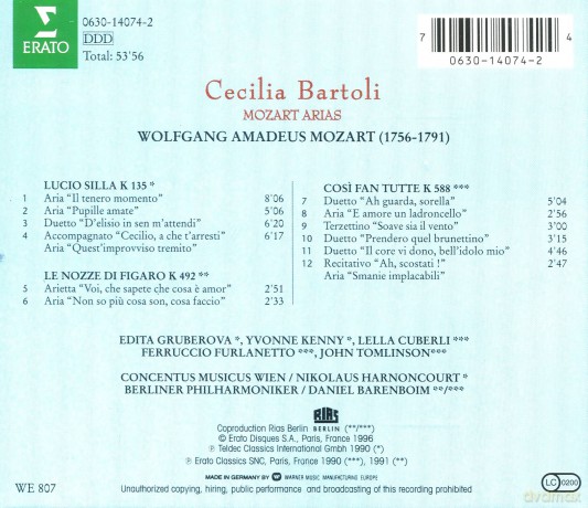 Cecilia Bartoli: Mozart: Arien [CD]