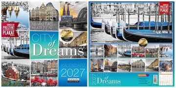 Kalendarz 2027 ścienny City of Dreams [KALENDARZ]