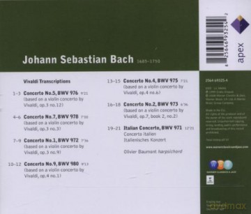 Oliver Baumont: Bach: Transcriptions [CD]