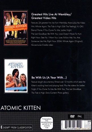 Atomic Kitten: Be With Us (A Year With) & Greatest Hits Live At Wembley Arena [2DVD]