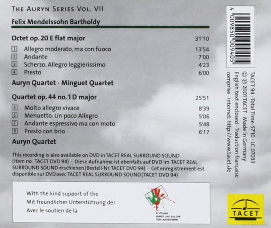 Auryn Minguet Quartett: The Auryn Series vol. VII [CD]
