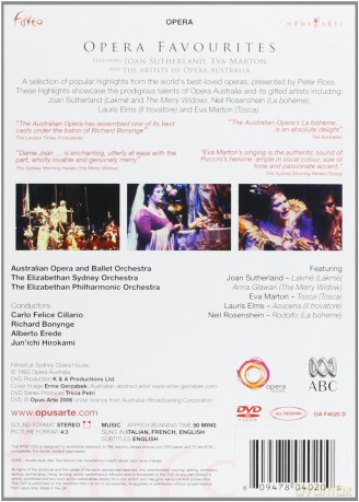 Australian Opera Orchestr Joan Sutherland Marton Eva: Opera Favourites [DVD]
