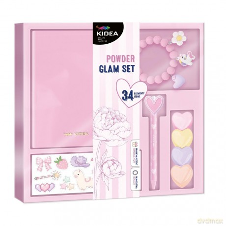 Glam Set pudrowy róż 34el