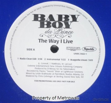 Baby Boy Da Prince: The Way I Live [Winyl]