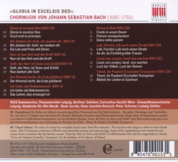 Bach Johann Sebastian: Gloria In Excelsis Deo - Chormusik [CD]