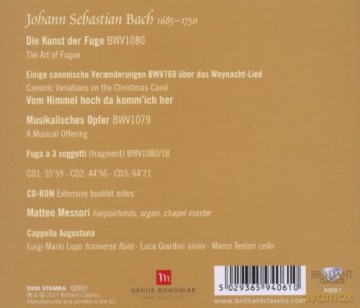 Bach Johann Sebastian: Kunst Der Fuge [4CD]
