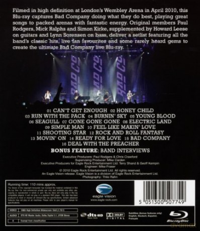 Bad Company: Live At Wembley [Blu-Ray]