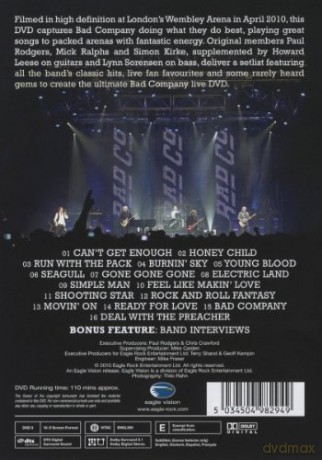 Bad Company: Live At Wembley [DVD]