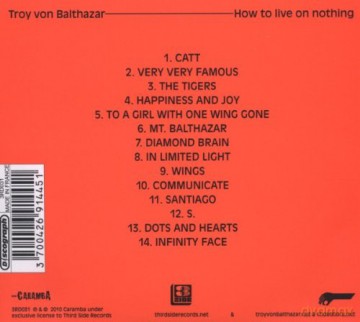 Balthazar Troy Von: How To Live On Nothing [CD]