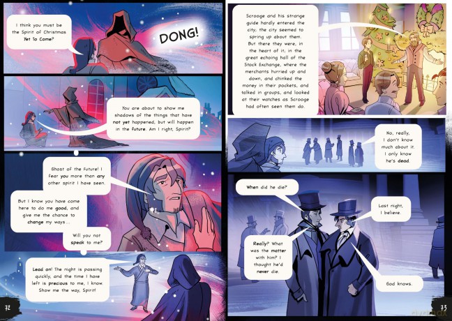 Charles Dickens' A Christmas Carol: A Graphic Novel (Classics in Graphics) - Steve Barlow [KSIĄŻKA]