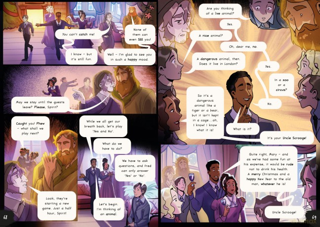 Charles Dickens' A Christmas Carol: A Graphic Novel (Classics in Graphics) - Steve Barlow [KSIĄŻKA]