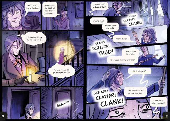 Charles Dickens' A Christmas Carol: A Graphic Novel (Classics in Graphics) - Steve Barlow [KSIĄŻKA]