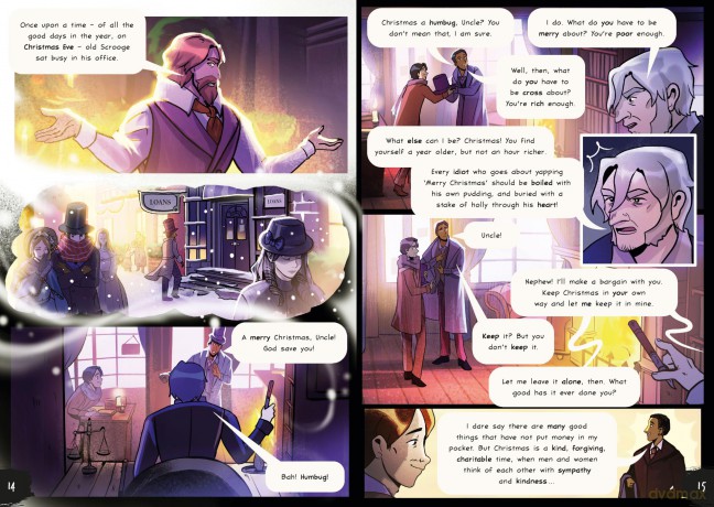 Charles Dickens' A Christmas Carol: A Graphic Novel (Classics in Graphics) - Steve Barlow [KSIĄŻKA]