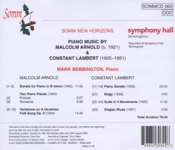 Bebbingtonm: Piano Music [CD]