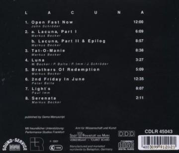 Becker Markus Quartet: Lacuna [CD]