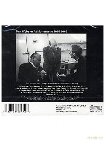 Ben Webster: At Montmartre 1965-66 [CD]