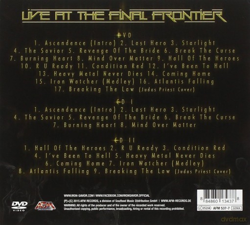 Iron Savior: Live At The Final Frontier [2CD]+[DVD]