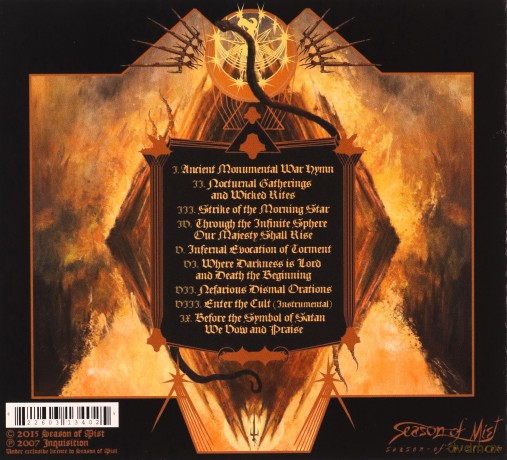 Inquisition: Nefarious Dismal Orations (Limited Edition) [CD]