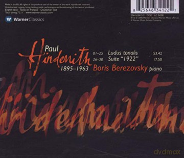 Boris Berezovsky: Hindemith: Ludus Tonalis-Suite1922 [CD]
