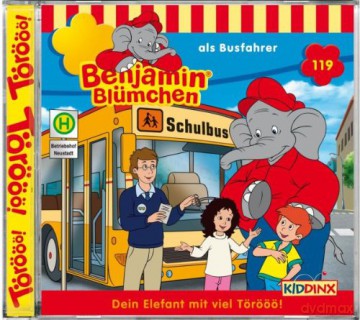 Benjamin Bluemchen: Benjamin Bluemchen - Folge 119 - Benjamin Bluemchen Als Busfahrer [CD]