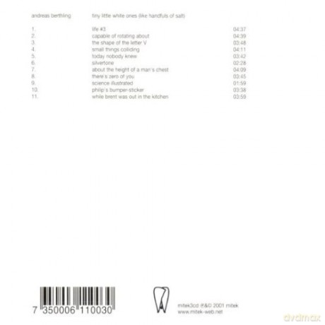 Berthling Andreas: Tiny Little White Ones [CD]