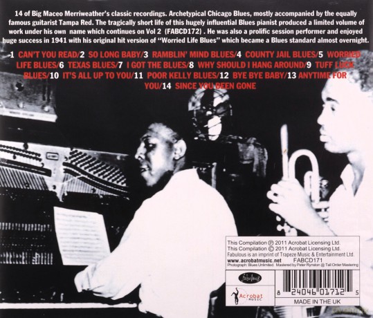Big Maceo: Chicago Piano vol. 1 [CD]
