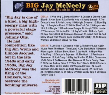 Bigjay Mcneely: King Of The Honkin Sax Selected Sides 19 [2CD]